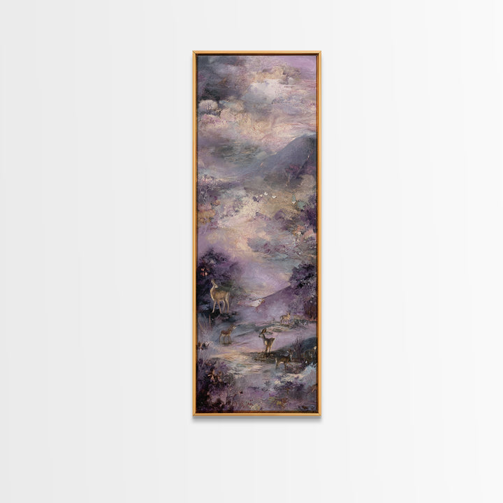Ancient Map Landscape Canvas Print, Fantasy Art, Prints, Living Room Decor, Oil Painting, Mythic, Fairy Art, Fantasy Art Prints, FAN-1x3-73