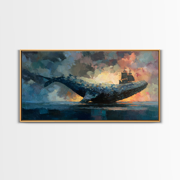 Dragon Egg Nest Framed Canvas Print, Fantasy Art, Statement Artwork, Living Room Decor, Fine Art, Mythic, Wall Decor, FAN-2x1-42