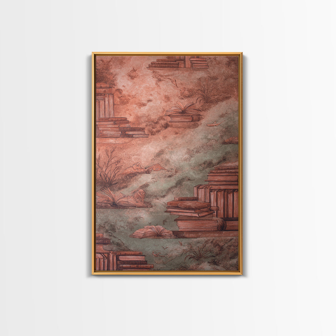 Celestial Dragon Wrapped Around a Moon Framed Canvas Print, Fantasy Art, Digital Art, Living Room Decor, Fine Art, Mythic, FAN-2x3-94