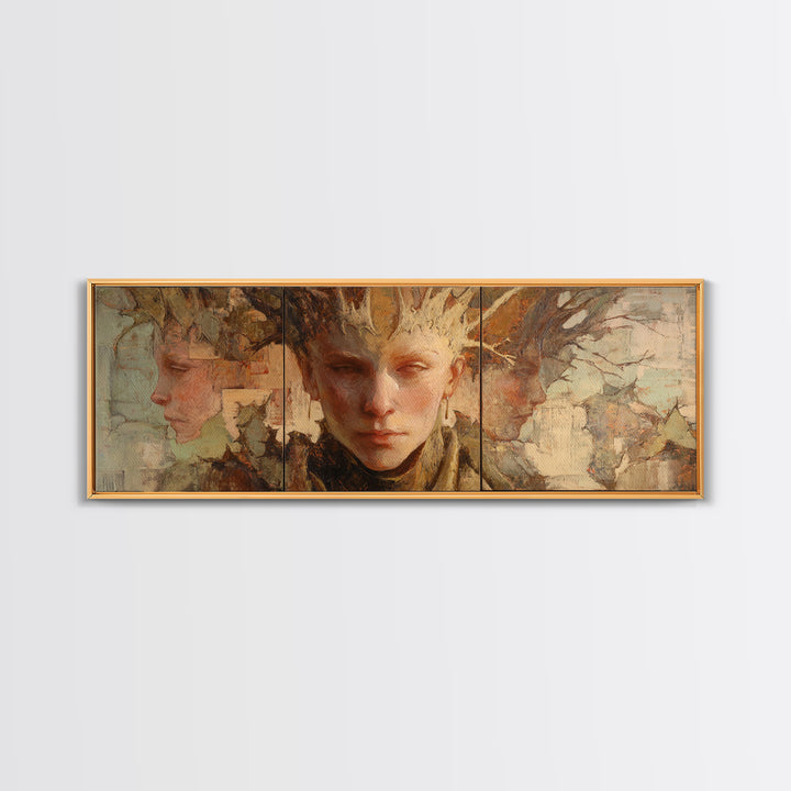 Magic Sword Embedded Canvas Print, Fantasy Art, Fantasy, Living Room Decor, Fine Art, Mythic, Final Fantasy Art, Dragon Art, FAN-3x1-75