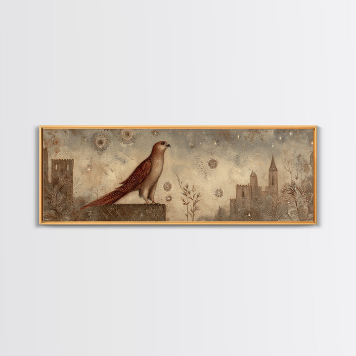 Sea Serpent Beneath a Stormy Ship Silhouette Canvas Print, Fantasy Art, Print, Living Room Decor, Fine Art, Mythic, Fairy Art, FAN-3x1-83