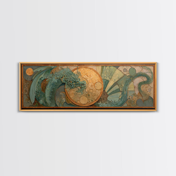 Mermaid Lagoon with Bioluminescent Water Canvas Print, Fantasy Art, Neutral Decor, Living Room Decor, Fine Art, Mythic, FAN-3x1-96