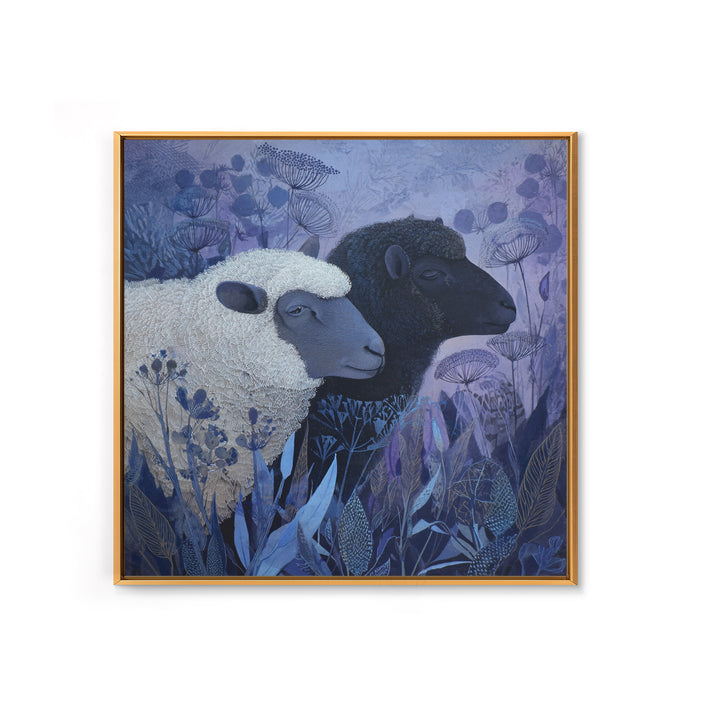 Black and White Sheep Framed Canvas Print, Farmhouse Art, Printable Wall Art, Farmhouse Decor, Harvest, Black Wall Art, FAR-1x1-8