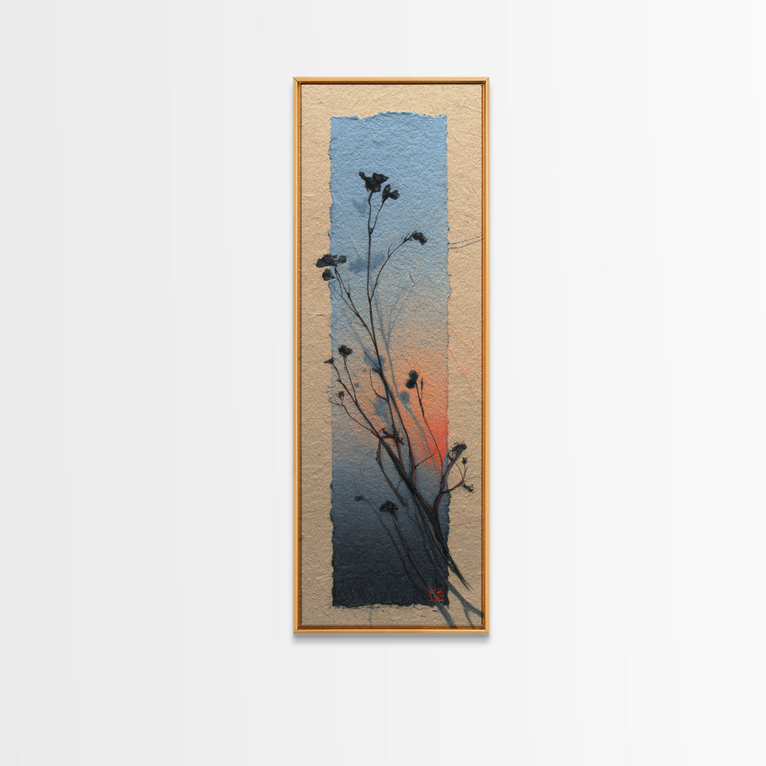 Country Landscape with Fence and Rolling Hills Canvas Print, Farmhouse Art, Floral Wall Art, Farmhouse Decor, Fine Art, Harvest, FAR-1x3-2