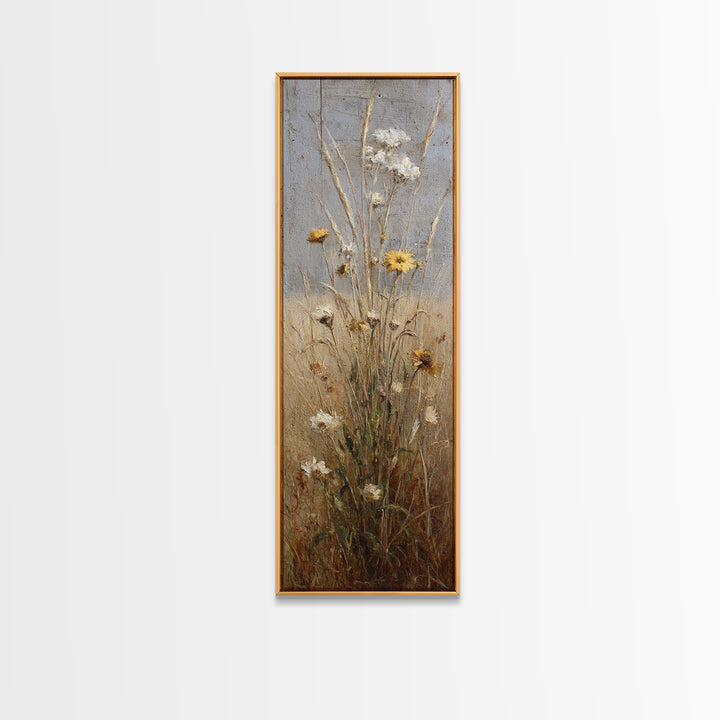 Rustic Barn in Golden Field Light Framed Canvas Print, Farmhouse Art, Neutral Decor, Farmhouse Decor, Fine Art, Harvest, FAR-1x3-62