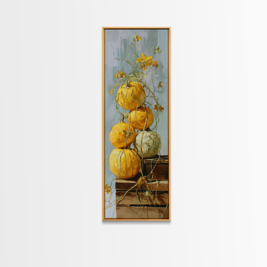 Rustic Pear Still Life on Plank Wood Canvas Print, Farmhouse Art, Contemporary Art, Farmhouse Decor, Fine Art, Harvest, FAR-1x3-7