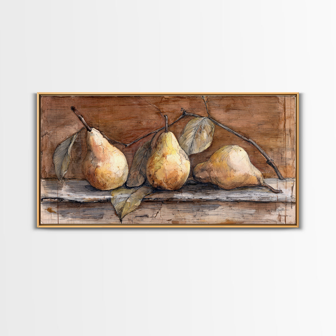 Wheat Bundle Tied Framed Canvas Print, Farmhouse Art, Luxury Decor, Farmhouse Decor, Fine Art, Harvest, Art Prints, Digital Art, FAR-2x1-6