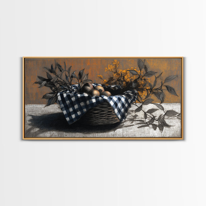Country Landscape with Fence and Rolling Hills Canvas Print, Farmhouse Art, Wall Art, Farmhouse Decor, Fine Art, Harvest, FAR-2x1-82