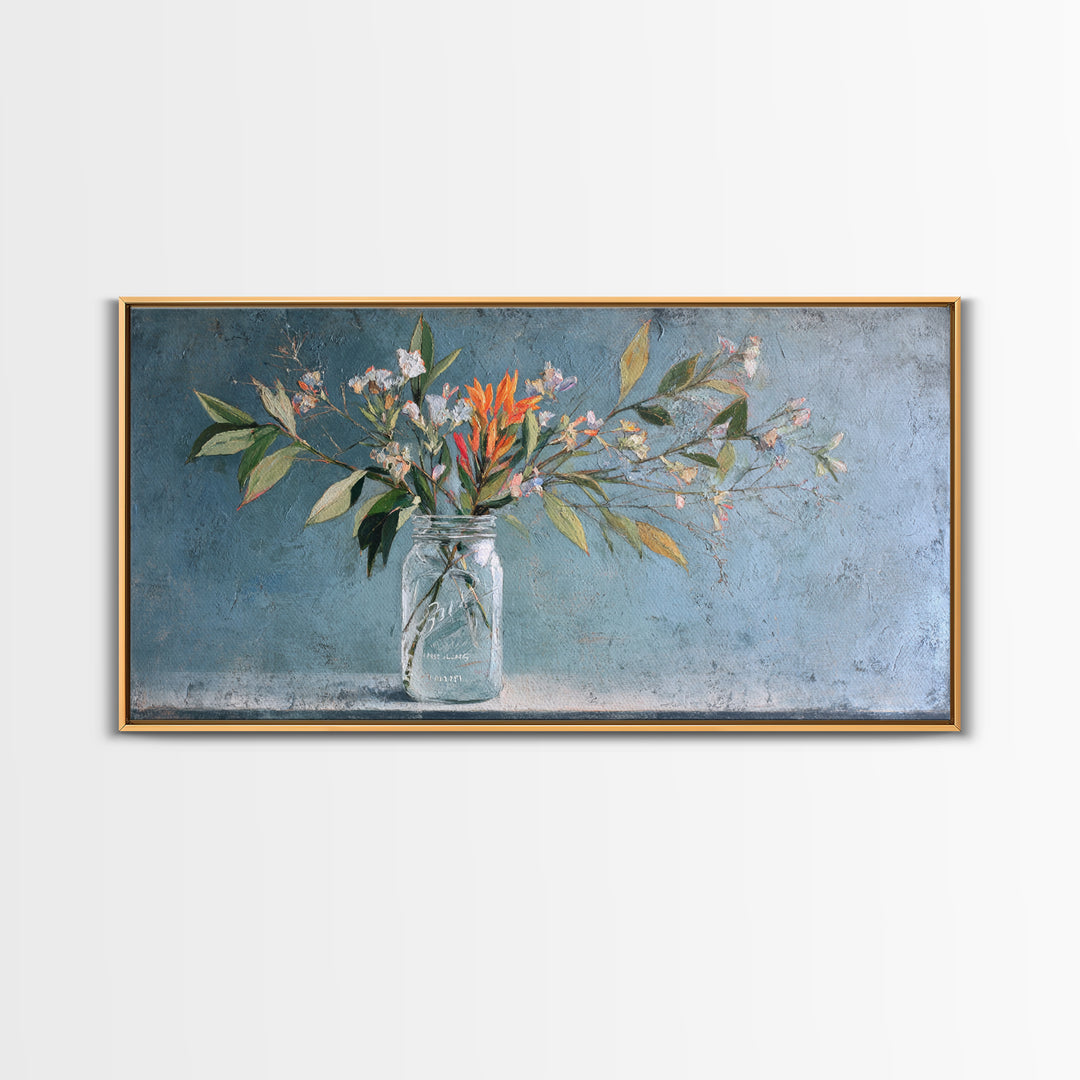 Rustic Pear Still Life on Plank Wood Framed Canvas Print, Farmhouse Art, Farmhouse Wall Decor, Farmhouse Decor, Harvest, FAR-2x1-87