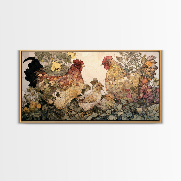 Weathered Horseshoe and Wildflowers Canvas Print, Farmhouse Art, Digital Print, Farmhouse Decor, Oil Painting, Harvest, FAR-2x1-89