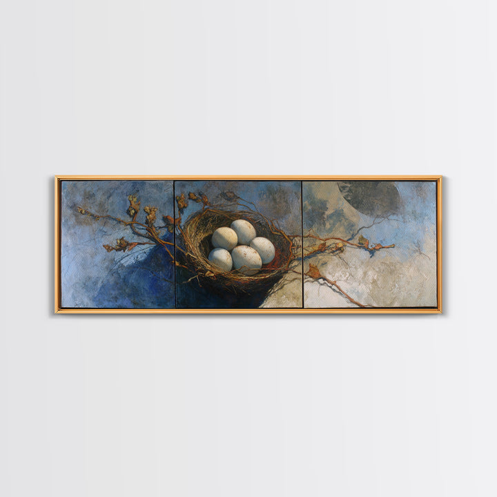 Goat Portrait with Playful Expression Framed Canvas Print, Farmhouse Art, Home Decor, Farmhouse Decor, Fine Art, Harvest, FAR-3x1-10