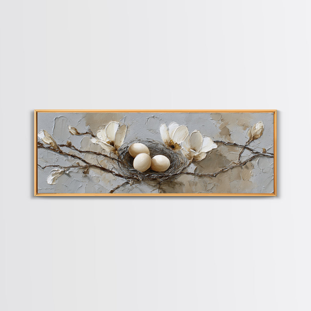 Old Milk Can Framed Canvas Print, Farmhouse Art, Landscape Art, Farmhouse Decor, Oil Painting, Harvest, Textured Painting, FAR-3x1-28