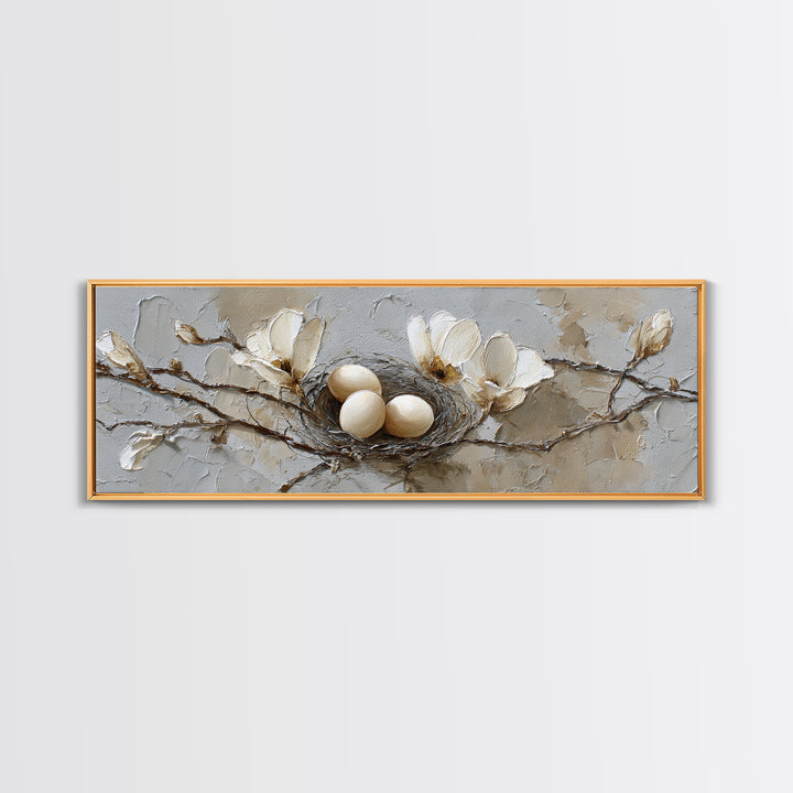 Old Milk Can Framed Canvas Print, Farmhouse Art, Landscape Art, Farmhouse Decor, Oil Painting, Harvest, Textured Painting, FAR-3x1-28