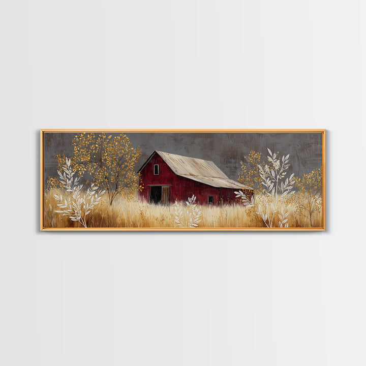 Apple Basket with Gingham Cloth Canvas Print, Farmhouse Art, Gallery Decor, Farmhouse Decor, Fine Art, Harvest, FAR-3x1-3