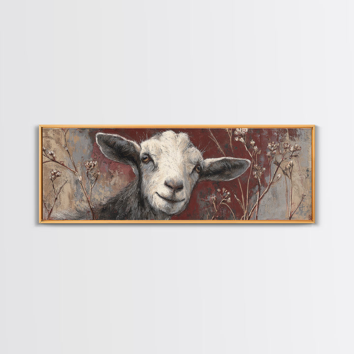 Farm Dog Lying Beside Weathered Boots Framed Canvas Print, Farmhouse Art, Farmhouse Wall Art, Farmhouse Decor, Harvest, FAR-3x1-73