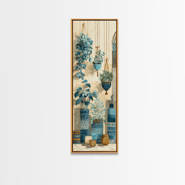 Farmhouse Kitchen Herbs Tied Canvas Print, French Country Art, Fine Art Print, Farmhouse Decor, Country, Digital Prints, FCA-1x3-73