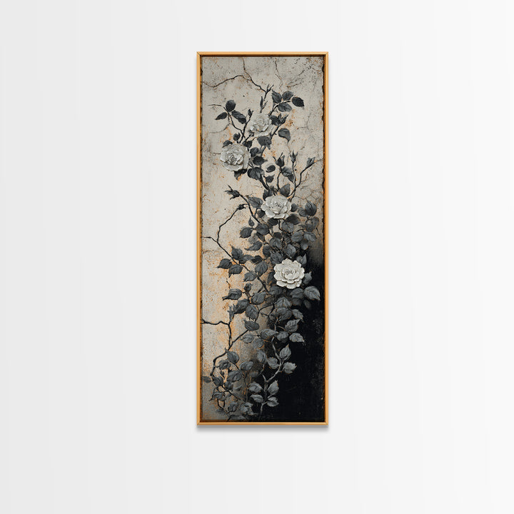 Pastoral Sheep in Rolling Countryside Framed Canvas Print, French Country Art, Floral Wall Art, Farmhouse Decor, Country, FCA-1x3-74