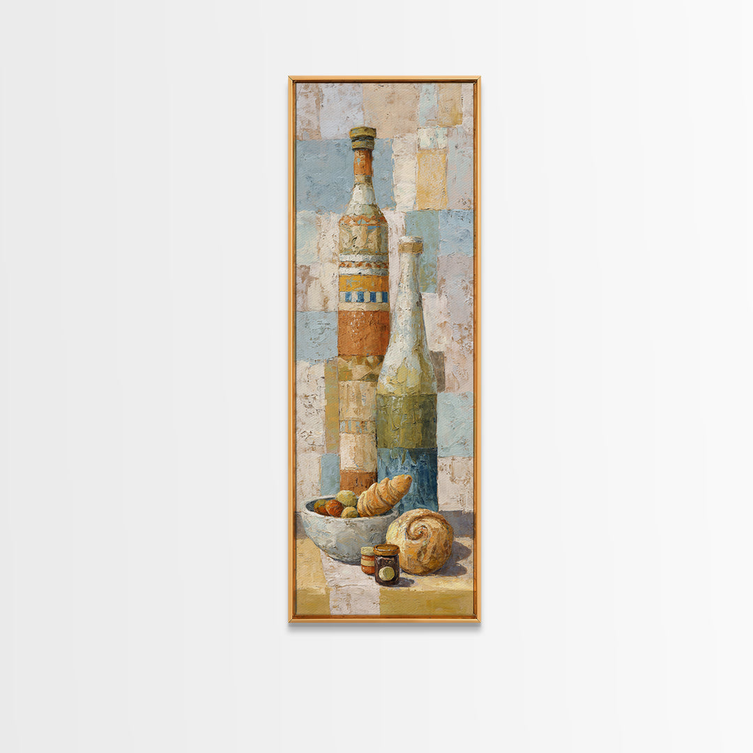 Caf Au Lait Bowl Canvas Print, French Country Art, French Country, Farmhouse Decor, Fine Art, Country, Statement Artwork, FCA-1x3-94
