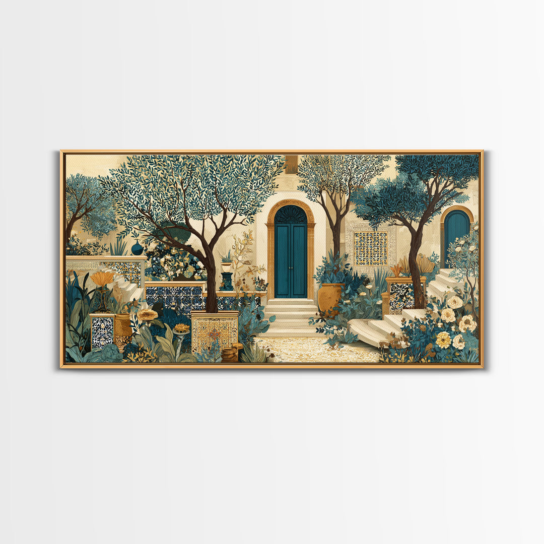 Sunlit Provence Olive Grove Canvas Print, French Country Art, Luxury Decor, Farmhouse Decor, Fine Art, Country, Oil Painting, FCA-2x1-73