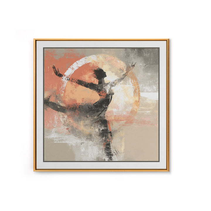 Abstract Human Figure Canvas Print, Fitness Studio Art, Gym Wall Decor, Gym Decor, Fine Art, Motion, Yoga Room Decor, FSA-1x1-26