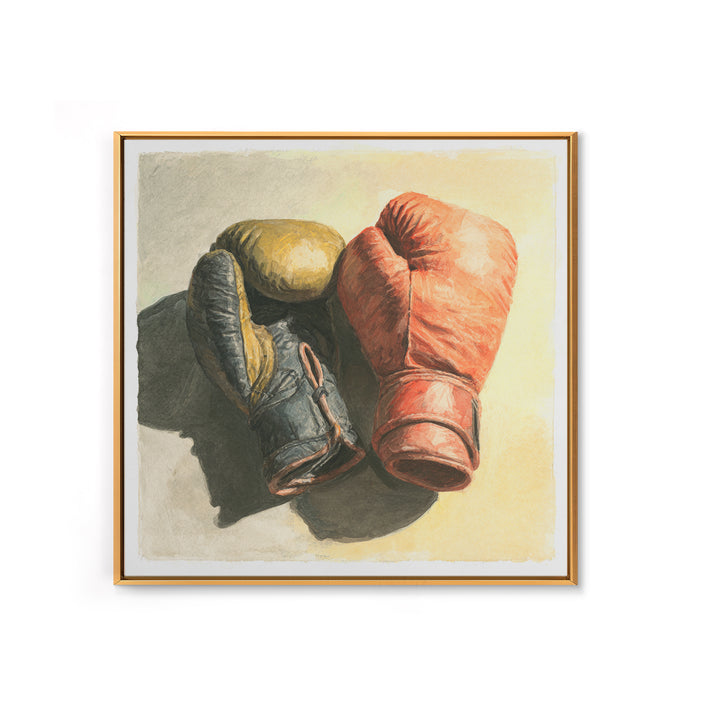 Boxing Gloves Still Life Framed Canvas Print, Fitness Studio Art, Gym Poster, Gym Decor, Fine Art, Motion, Modern Decor, FSA-1x1-29