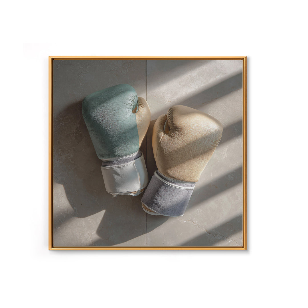 Boxing Gloves Still Life Canvas Print, Fitness Studio Art, Gym Wall Decor, Gym Decor, Fine Art, Motion, Yoga Room Decor, FSA-1x1-5