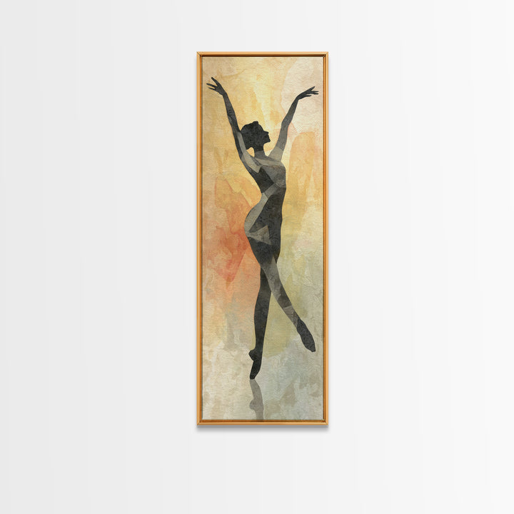 Female Athlete Stretching Canvas Print, Fitness Studio Art, Gallery Decor, Gym Decor, Fine Art, Motion, Minimalist Decor, FSA-1x3-39
