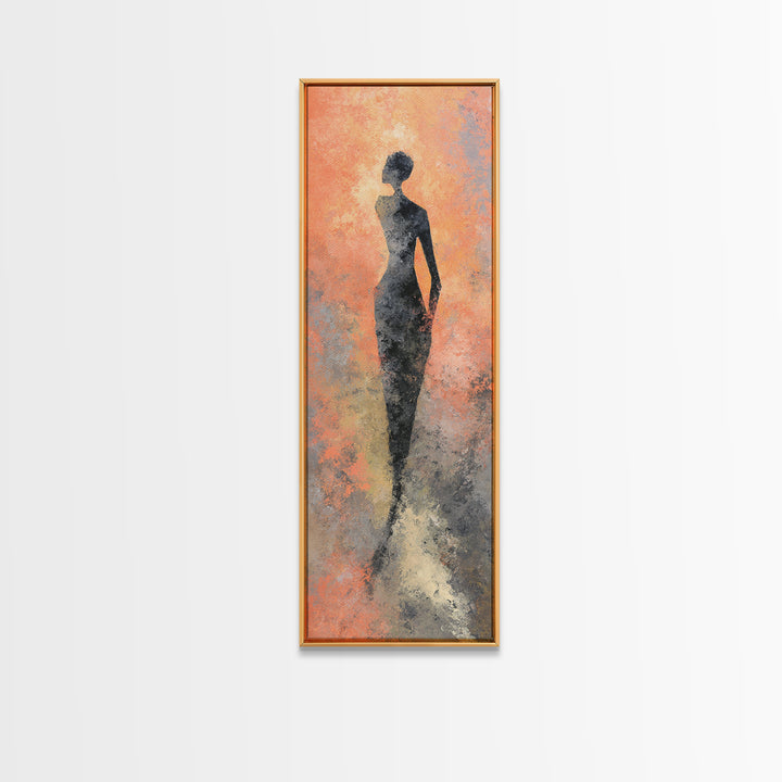 Abstract Human Figure Canvas Print, Fitness Studio Art, Home Gym Wall Art, Gym Decor, Fine Art, Motion, Art Print, Room Decor, FSA-1x3-86