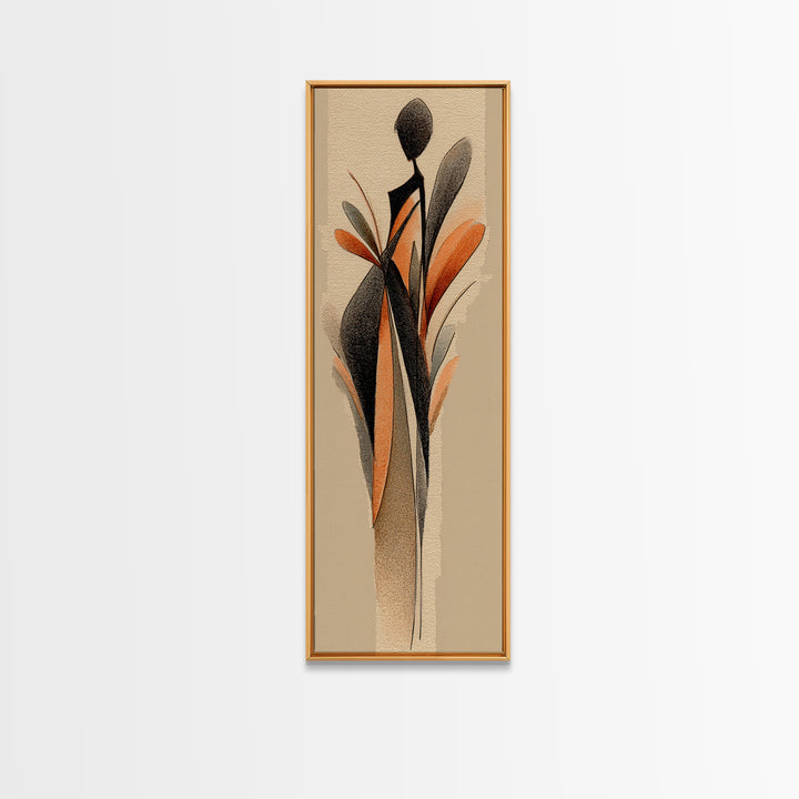 Cycling Figure in Bold Speed Lines Framed Canvas Print, Fitness Studio Art, Contemporary Art, Gym Decor, Fine Art, Motion, FSA-1x3-92