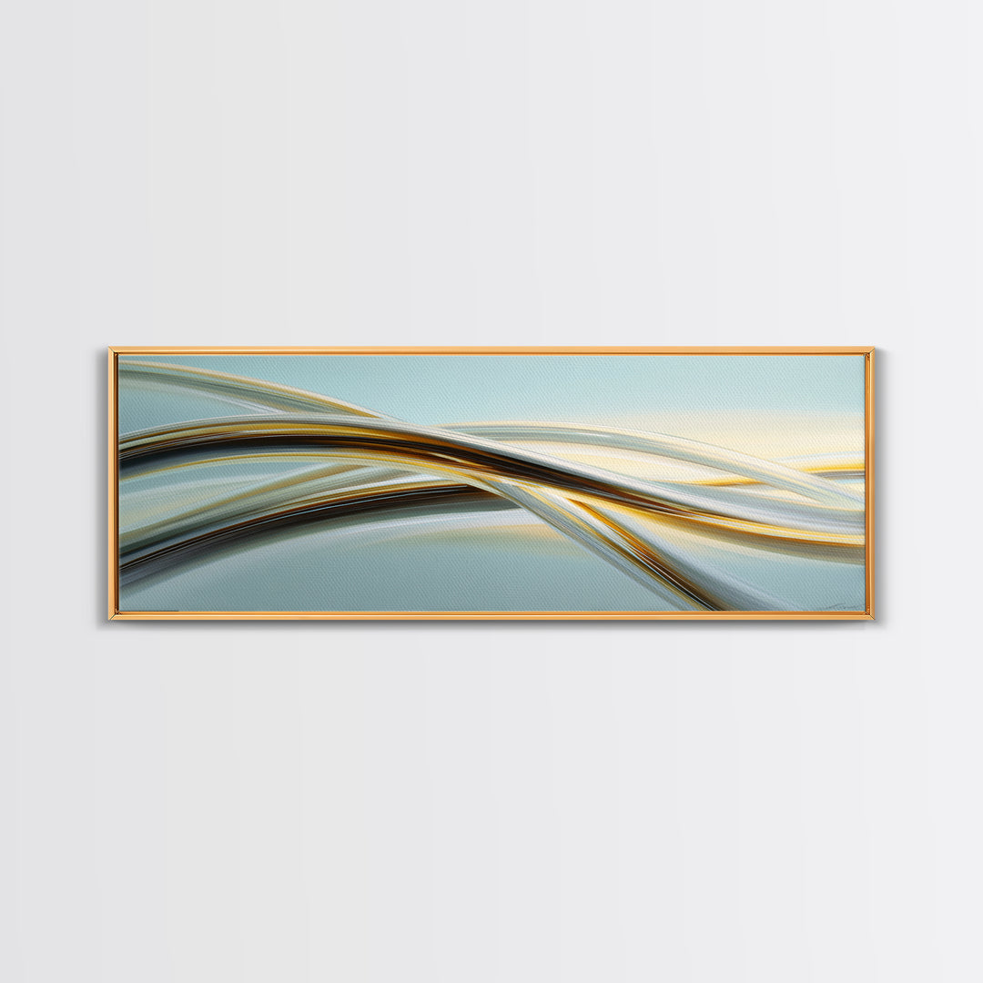 Jump Rope Movement Captured as Curved Lines Canvas Print, Fitness Studio Art, Gym Decor, Abstract Art, Motion, FSA-3x1-50