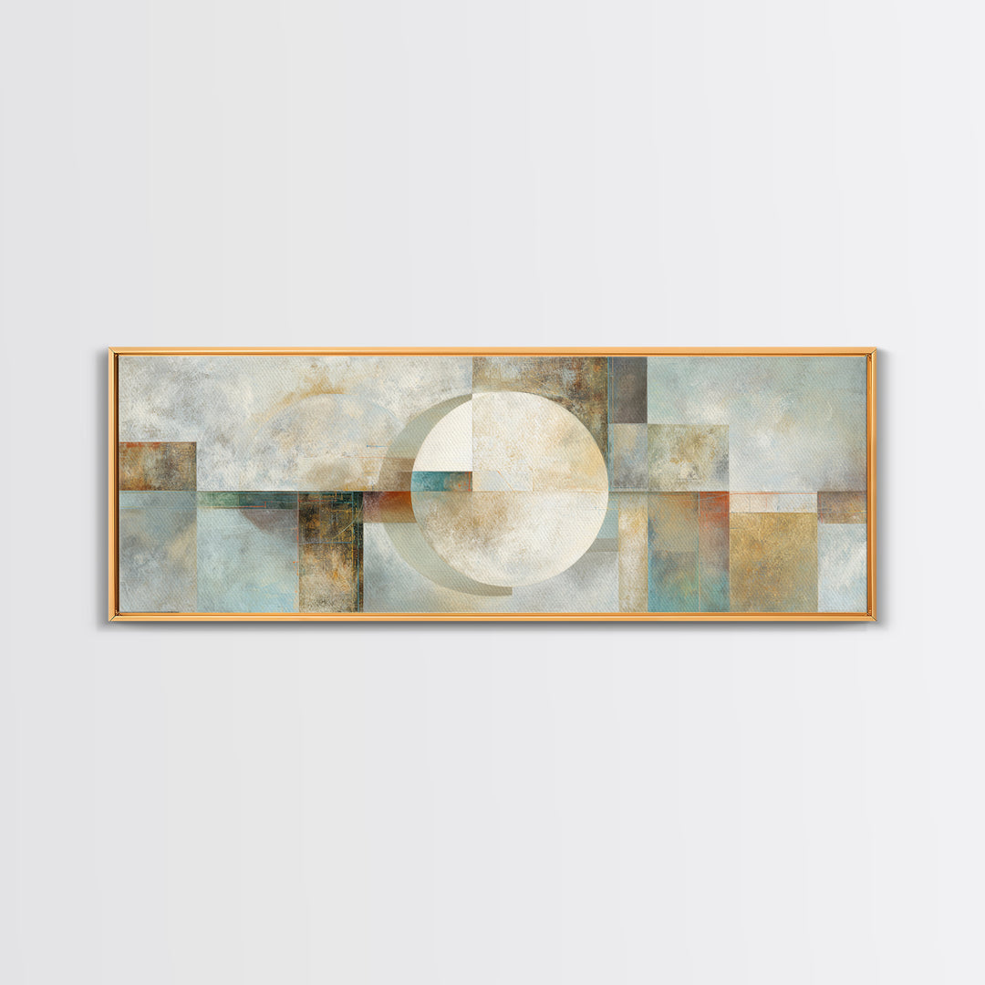 Minimal Motivational Symbol Using Arrows and Shapes Framed Canvas Print, Fitness Studio Art, Fitness, Gym Decor, Motion, FSA-3x1-53