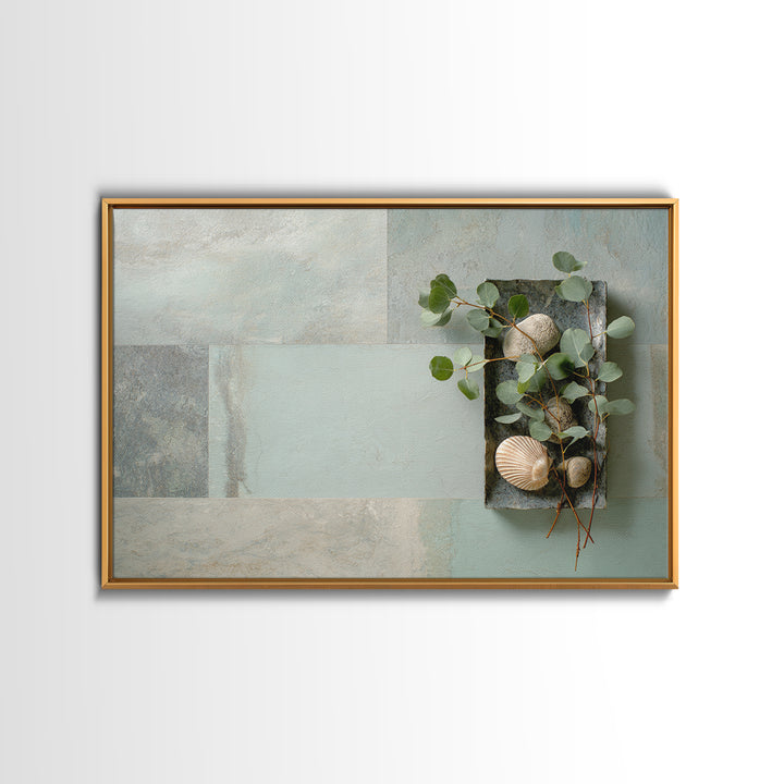 Tropical Trail Hike Landscape for Wellness Mood Canvas Print, Fitness Studio Art, Digital Art Print, Gym Decor, Oil Painting, FSA-3x2-49