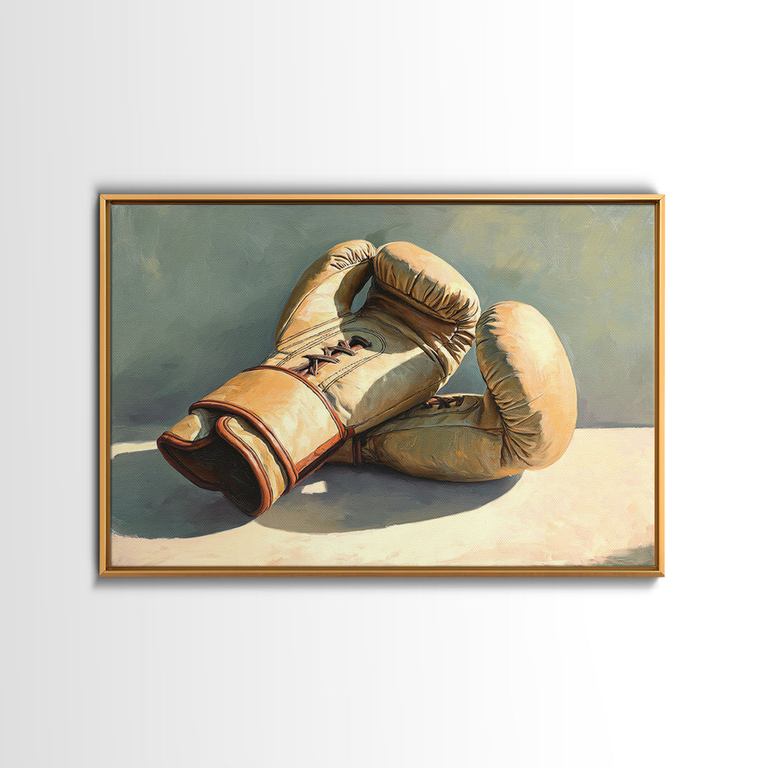Boxing Gloves Still Life Canvas Print, Fitness Studio Art, Printable Art, Gym Decor, Fine Art, Motion, Home Gym Sign, FSA-3x2-57