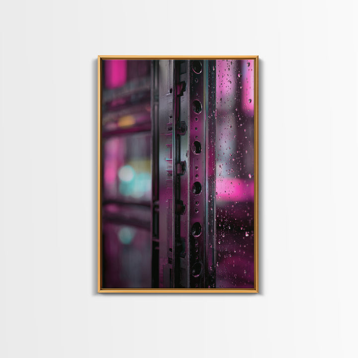 Smooth Titanium Shapes Canvas Print, Futuristic Art, Digital Art Print, Living Room Decor, Fine Art, Future, Luxury Decor, FUT-2x3-31
