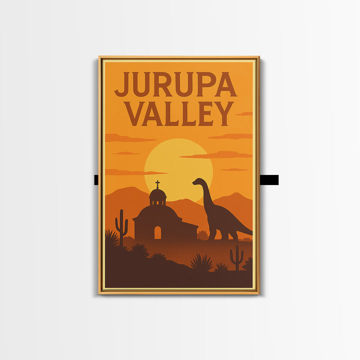 Jurupa Valley California Travel Poster, Canvas Print, Gold Art Deco Poster Art, Jurupa Valley Art Print, Wanderlust Decor, Travel Wall Decor