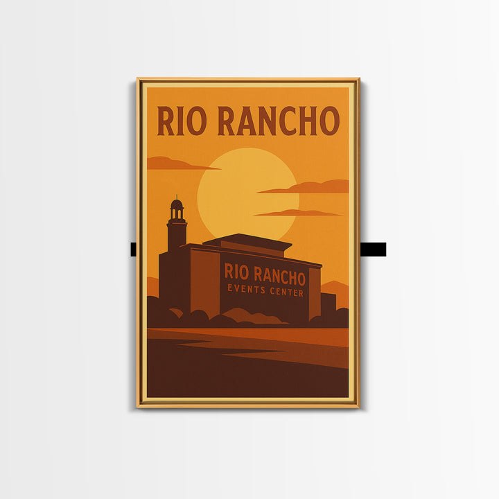 Rio Rancho New Mexico Travel Poster, Canvas Print, Vintage Deco Wall Art, Rio Rancho Poster Print, Mid Century Wall Art, Gift For Travelers