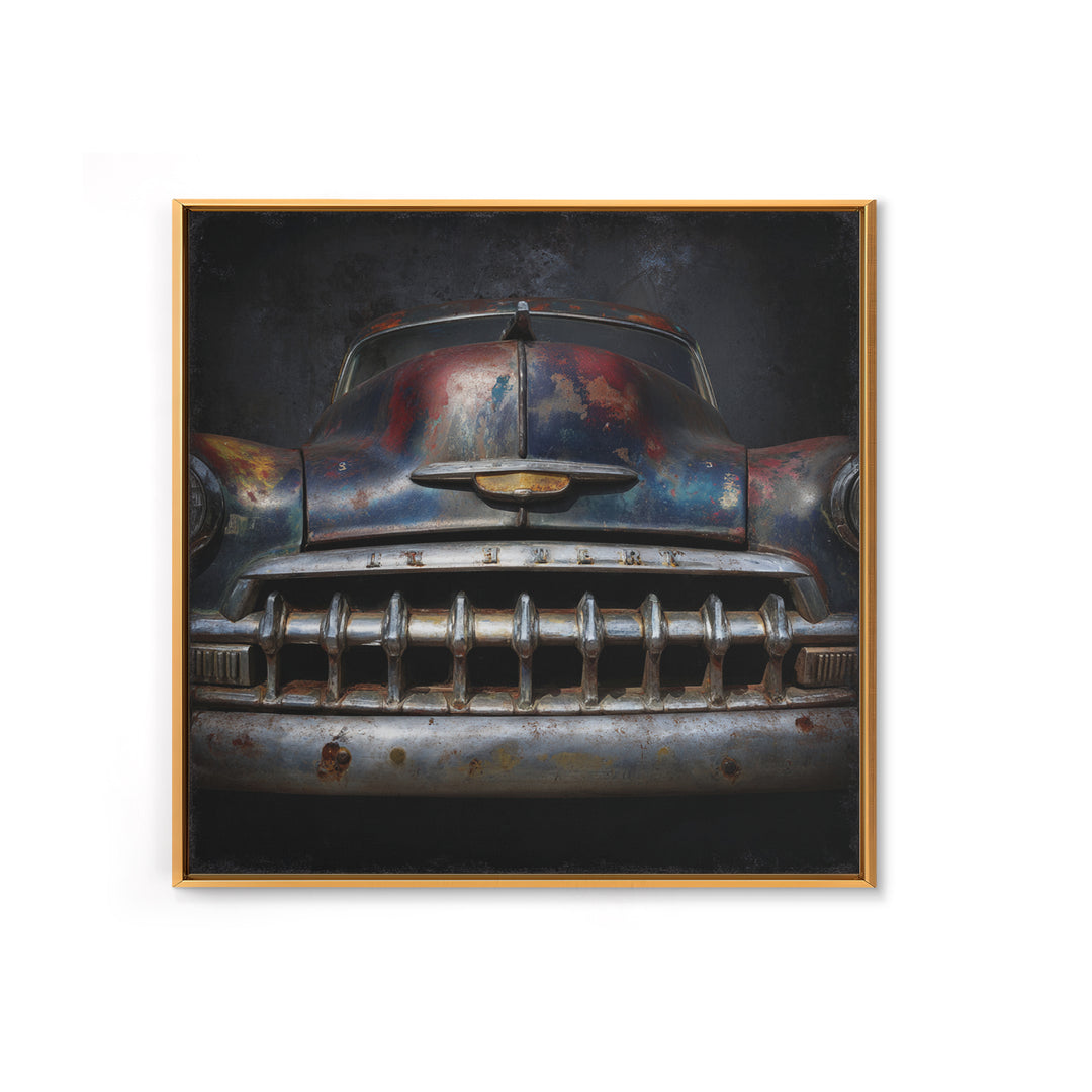 Classic Muscle Car Front Grill Canvas Print, Garage Art, Modern Decor, Garage Decor, Fine Art, Motor, Home Decor, Wall Decor, GAR-1x1-49