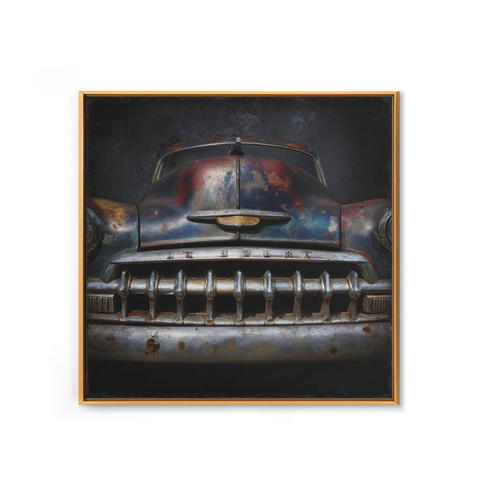 Classic Muscle Car Front Grill Canvas Print, Garage Art, Modern Decor, Garage Decor, Fine Art, Motor, Home Decor, Wall Decor, GAR-1x1-49