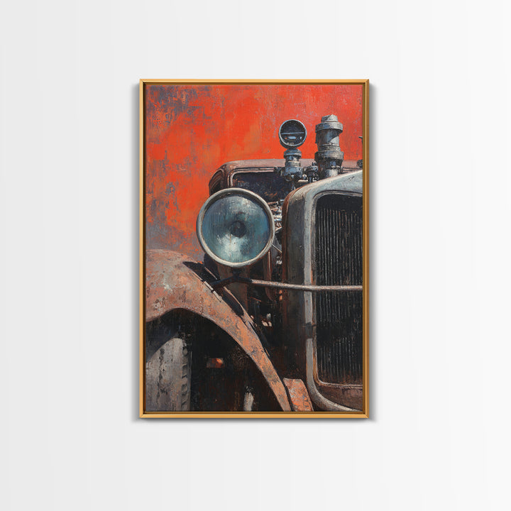 Desert Highway with Muscle Car Silhouette Canvas Print, Garage Art, Home Decor, Garage Decor, Fine Art, Motor, Man Cave Decor, GAR-2x3-5