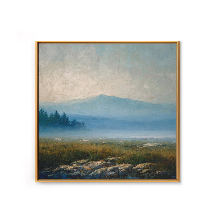 Soft Mountain Horizon Canvas Print, Guest Bedroom Art, Pink Wall Art, Bedroom Decor, Fine Art, Guest, New Home, Bedroom Prints, GBA-1x1-31