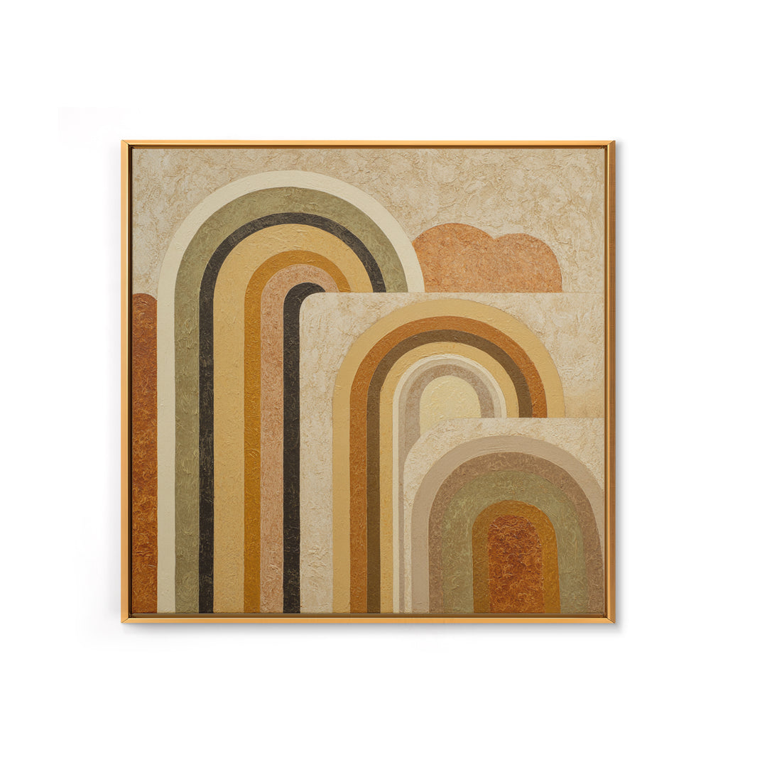Warm Abstract Arches Canvas Print, Guest Bedroom Art, Modern Decor, Bedroom Decor, Abstract Art, Guest, Home Decor, Poster, GBA-1x1-75