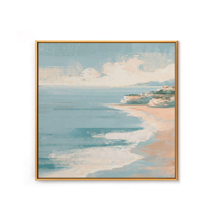 Coastal Dunes in Pale Blue and Sand Canvas Print, Guest Bedroom Art, Room Decor, Bedroom Decor, Fine Art, Guest, GBA-1x1-77