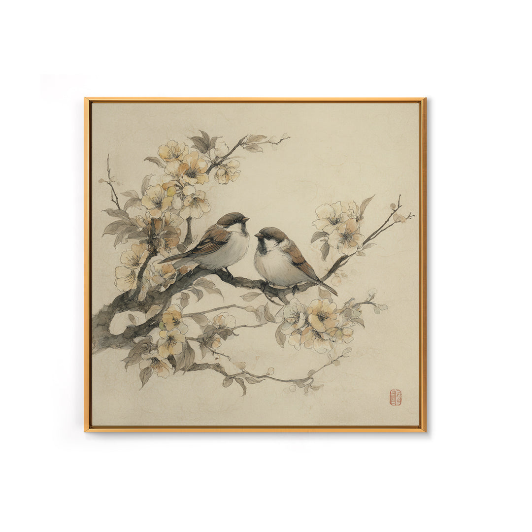 Soft Mountain Horizon Framed Canvas Print, Guest Bedroom Art, Fine Art Print, Bedroom Decor, Fine Art, Guest, Poster, GBA-1x1-79