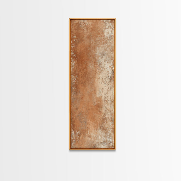 Warm Terracotta Shapes Canvas Print, Guest Bedroom Art, Bedroom Wall Art, Bedroom Decor, Abstract Art, Guest, Neutral Decor, GBA-1x3-10
