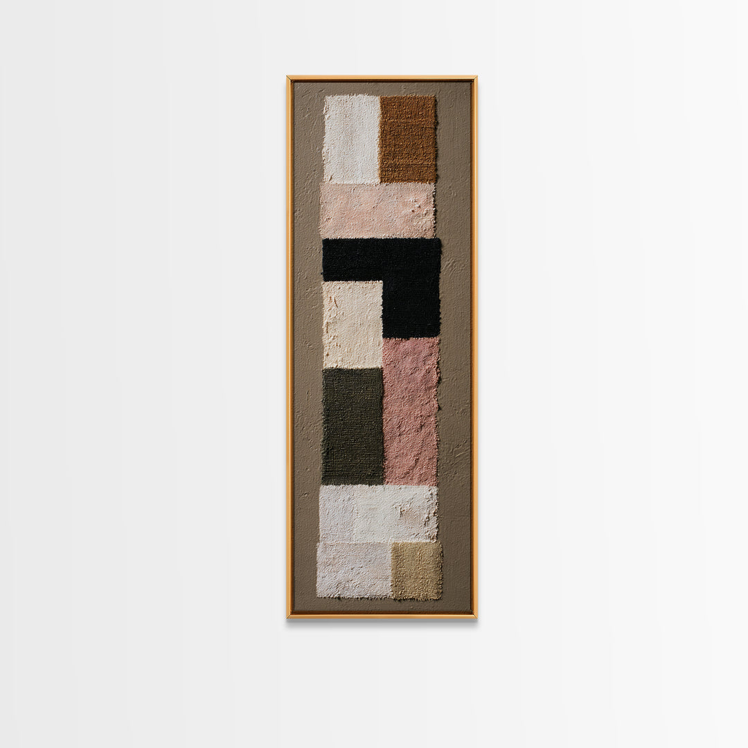 Abstract Woven Texture Canvas Print, Guest Bedroom Art, Above Bed Decor, Bedroom Decor, Abstract Art, Guest, Boho Decor, GBA-1x3-2
