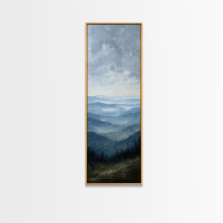 Soft Mountain Horizon Canvas Print, Guest Bedroom Art, Printable Wall Art, Bedroom Decor, Fine Art, Guest, Bedroom Wall Decor, GBA-1x3-43