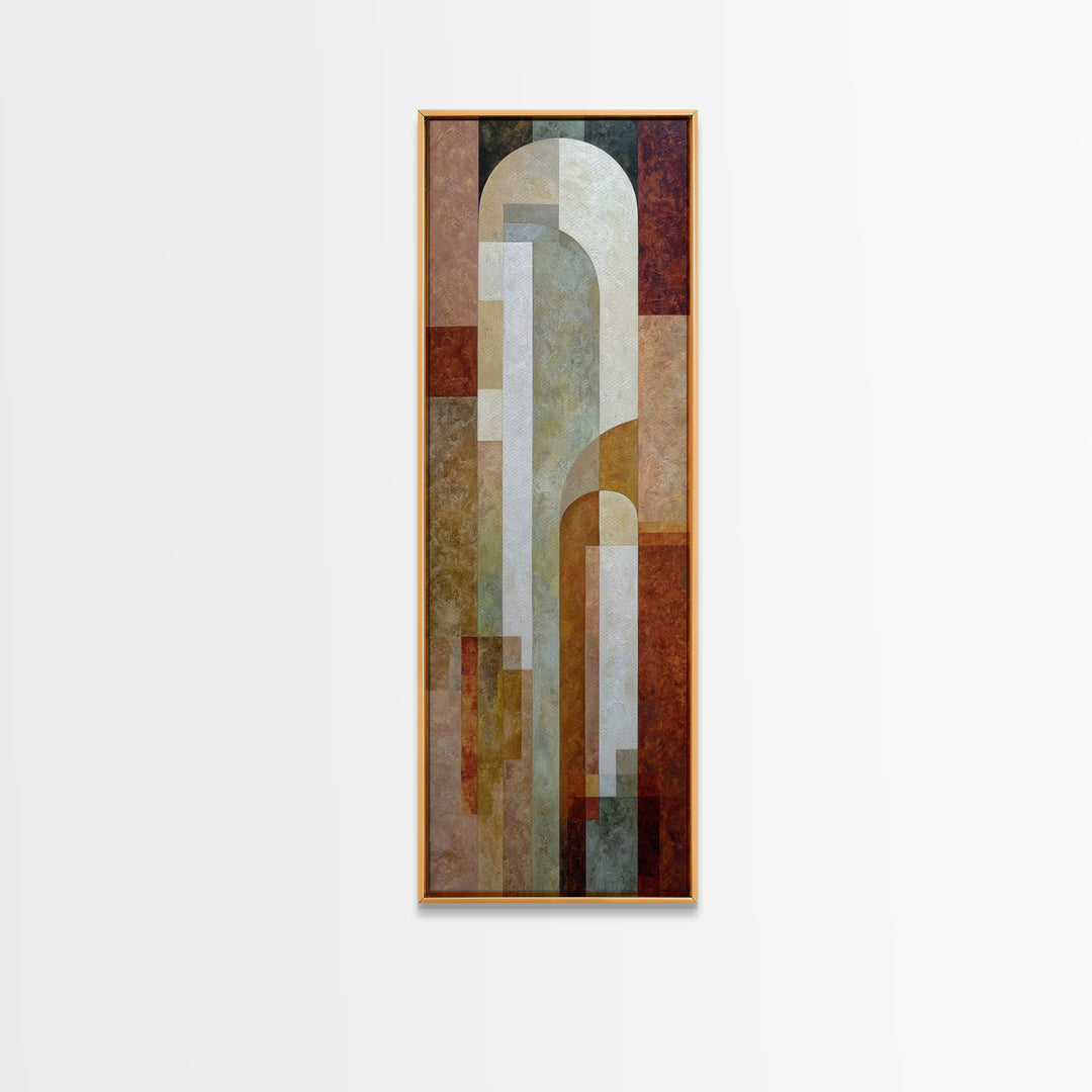 Warm Abstract Arches Canvas Print, Guest Bedroom Art, Living Room Wall Art, Bedroom Decor, Abstract Art, Guest, Gallery Decor, GBA-1x3-63