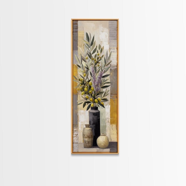 Olive Branch Still Life Canvas Print, Guest Bedroom Art, Art Print, Bedroom Decor, Fine Art, Guest, Home, Printable Wall Art, GBA-1x3-77