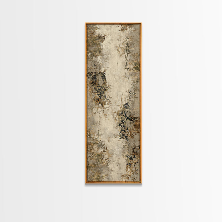 Warm Terracotta Shapes Canvas Print, Guest Bedroom Art, Gallery Decor, Bedroom Decor, Fine Art, Guest, Contemporary Art, GBA-1x3-82