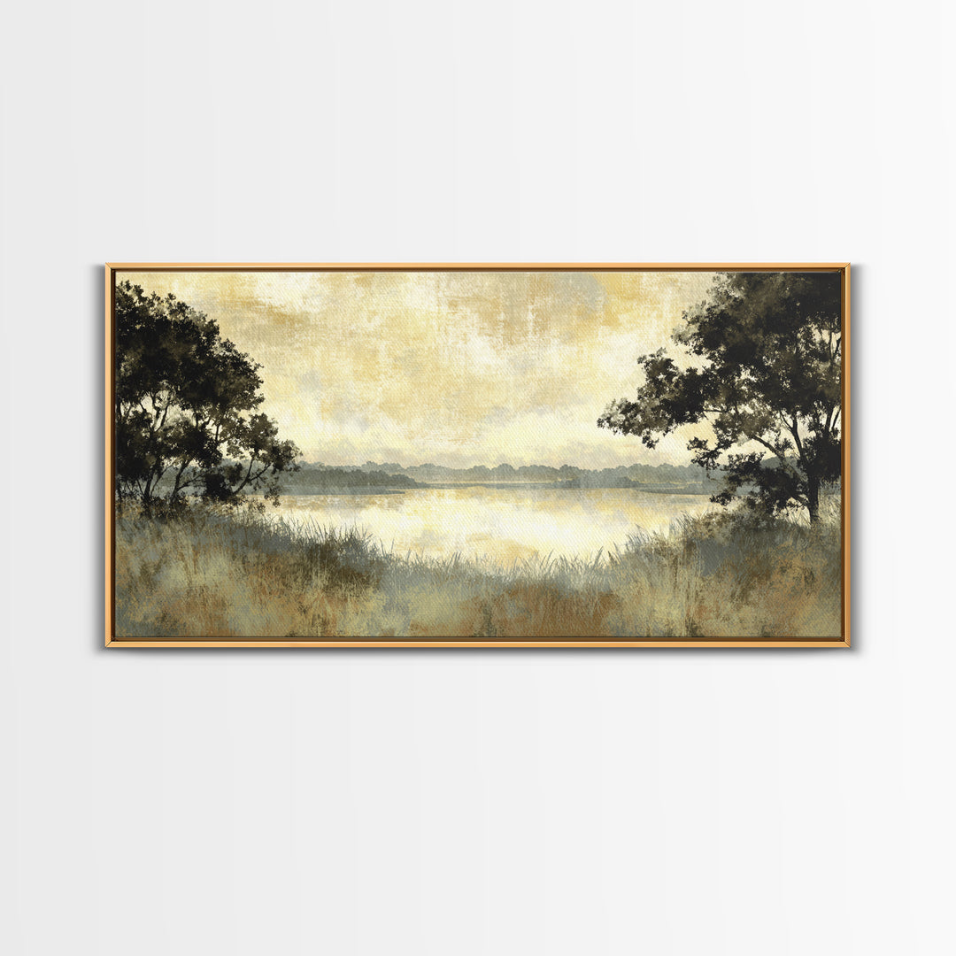 Monochrome Forest Silhouette Canvas Print, Guest Bedroom Art, Wall Decor, Bedroom Decor, Fine Art, Guest, Living Room Decor, GBA-2x1-57